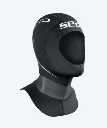 SEAC neopreen cap met hals - Tekno - Zwart