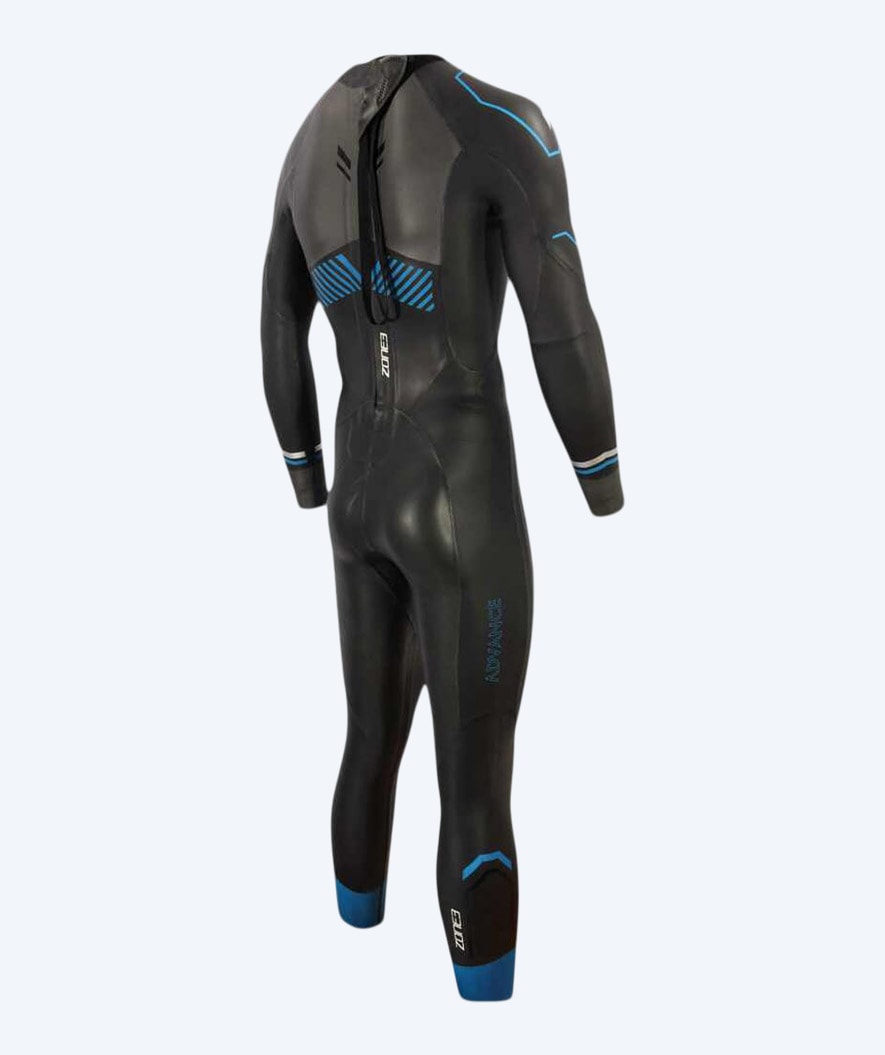 ZONE3 heren wetsuit - Advance - Zwart/blauw