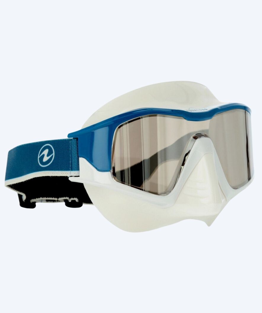 Aqualung volwassenen duikbril - Vita - Donkerblauw/wit (Smoke lens)