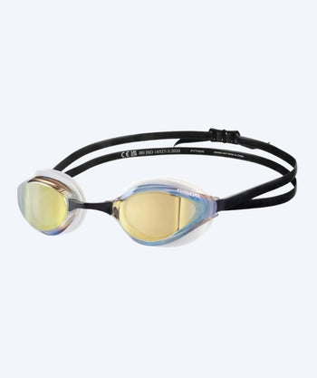 Arena Elite zwembril - Python - Zwart/goud (Mirror lens)