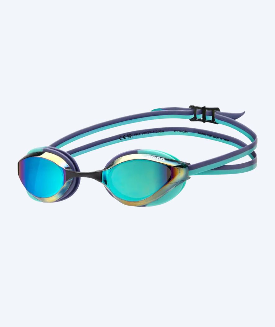 Arena Elite zwembril - Python - Paars/turkoois (Mirror lens)