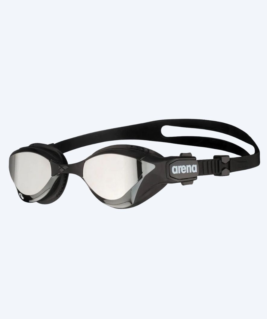 Arena zwembril - Cobra Tri SWIPE - Zwart/zilver (Mirror-lens)