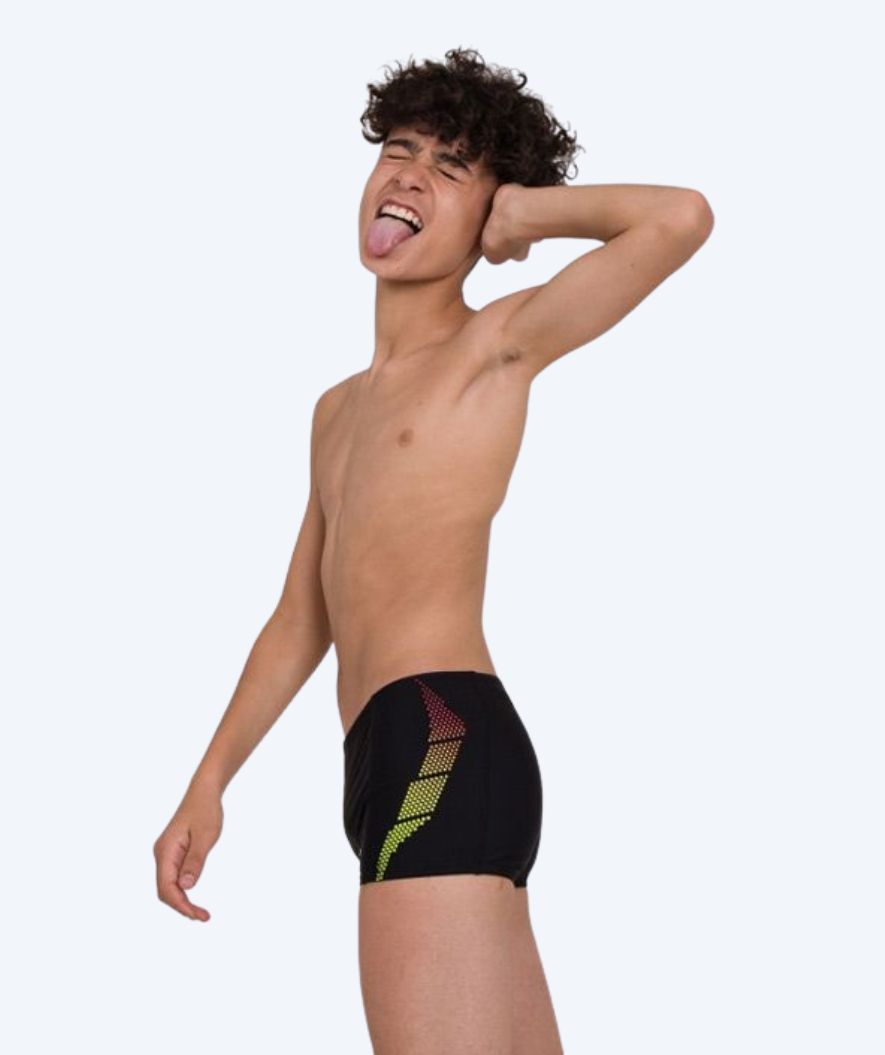 Speedo jongens zwemboxers - Placement Panel - Zwart/geel