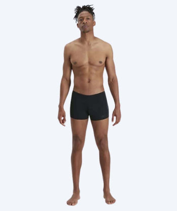 Speedo heren zwemboxers - Tech Panel - Zwart/blauw