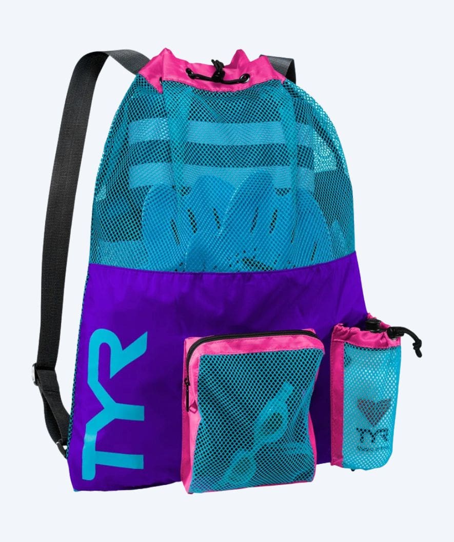TYR zwemnet - Big Mesh Mummy 40L - Paars/blauw