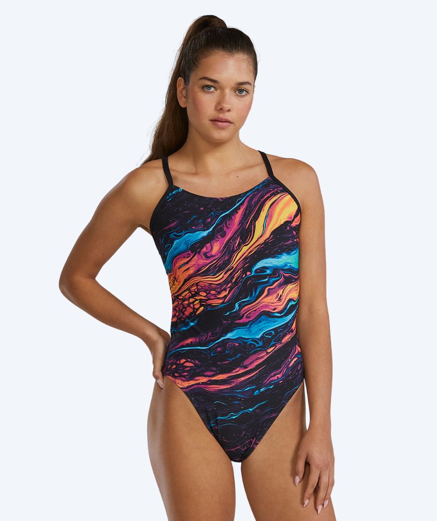TYR dames badpak - Durafast Elite Cutoutfit - Zwart/Multi