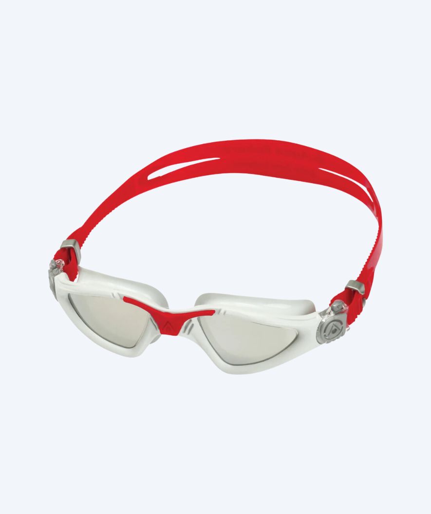 Aquasphere training zwembril - Kayenne - Rood/wit (Mirror linse)