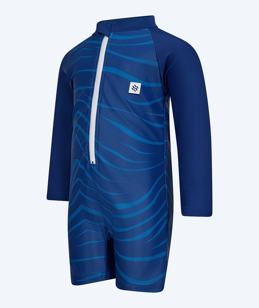 Watery UV-pak voor kinderen - Fjord Lange Mouw Rashguard - Donkerblauw