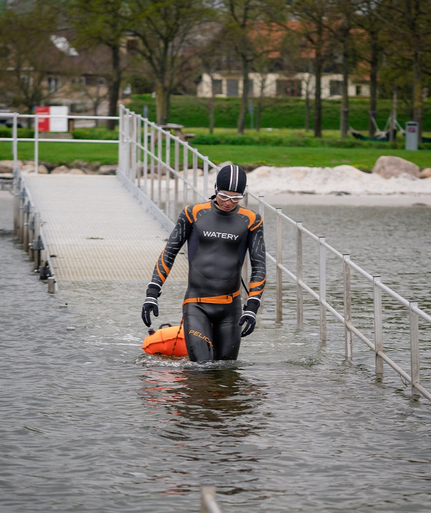 Watery heren wetsuit - Pelican - Oranje