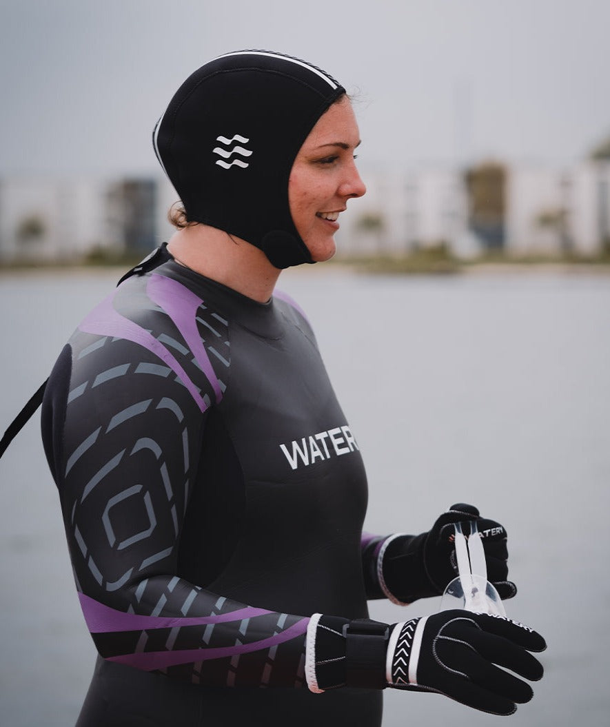 Watery dames wetsuit - Pelican - Paars