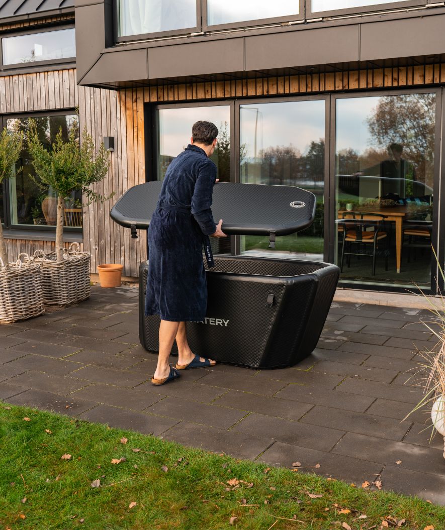 Watery opblaasbaar ijsbad - Ace - Zwart