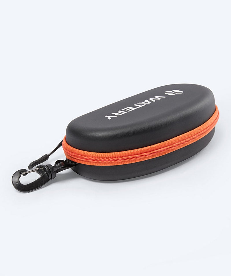 Zwembril-etui, zonnebril, etui, met afvoergat en ritssluiting Zwembril-etui, zonnebril, etui, met afvoergat en ritssluiting