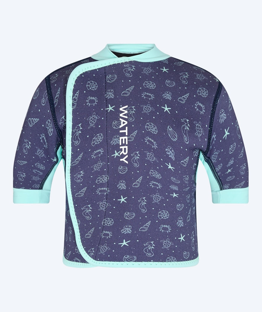 Watery neopreen shirt - Baia Top - Atlantic turkoois