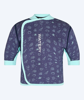 Watery neopreen shirt - Baia Top - Atlantic turkoois