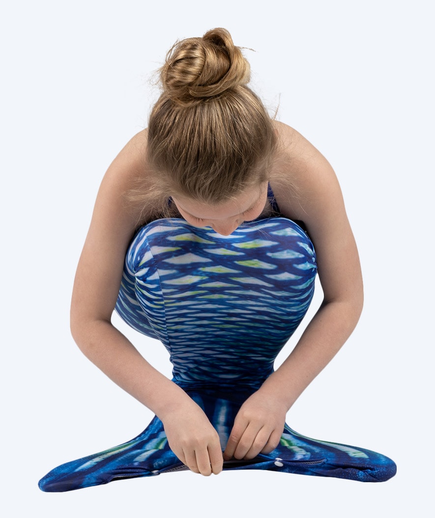 Watery kind zeemeerminstaart broekje - Blue Ocean