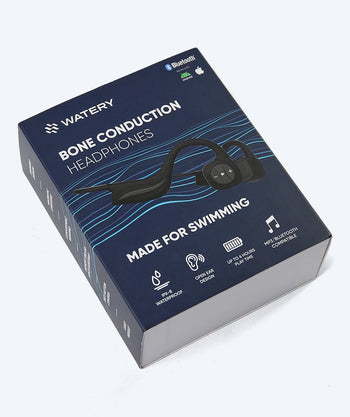 Watery waterdichte oordopjes - Bone MP3 - Zwart