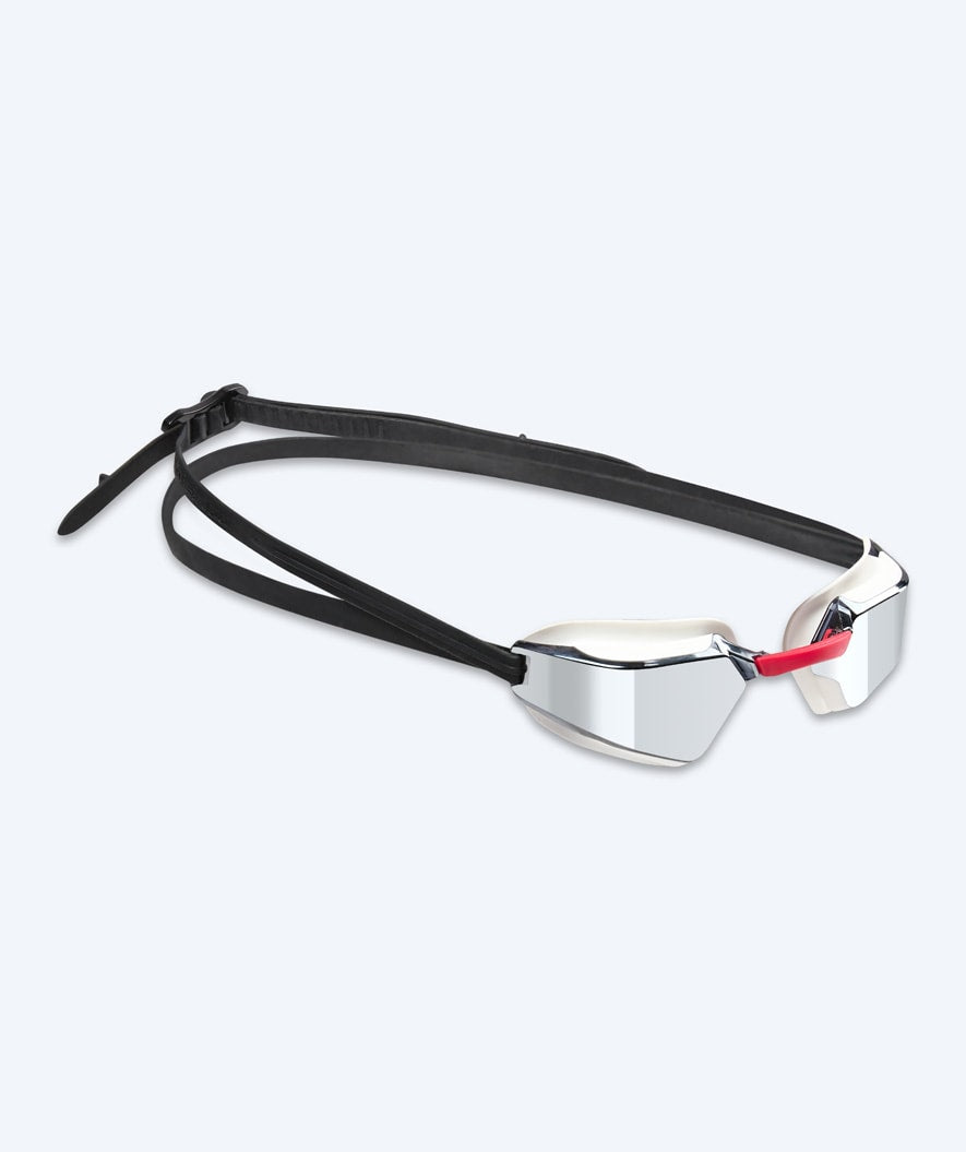 Watery wedstrijd zwembril - Brooks Mirror - Wit/zilver