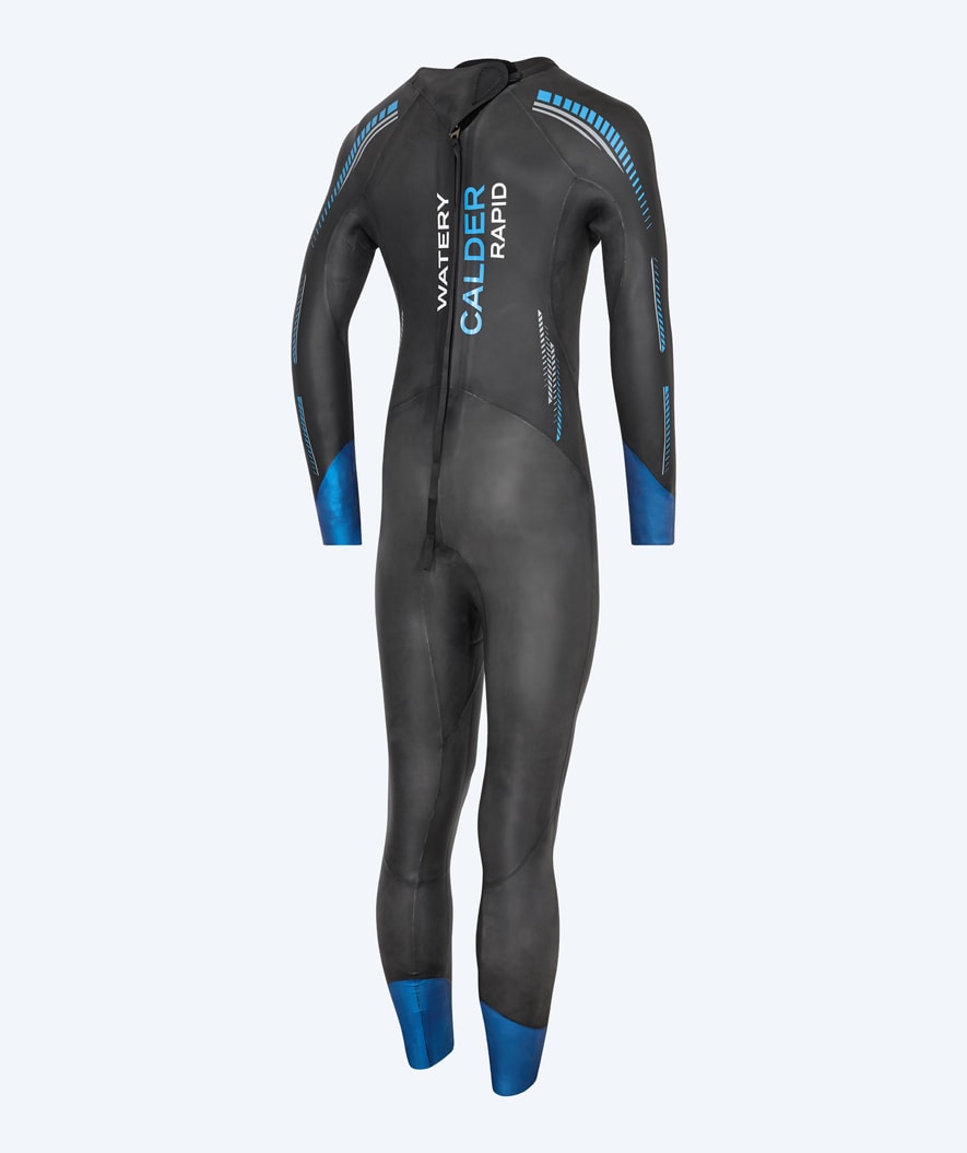 Watery heren wetsuit - Calder Rapid - Zwart/blauw