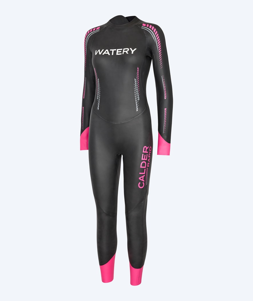 Watery dames wetsuit - Calder Rapid - Zwart/Roze