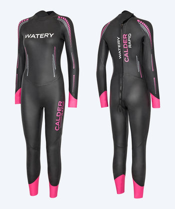 Watery dames wetsuit - Calder Rapid - Zwart/roze
