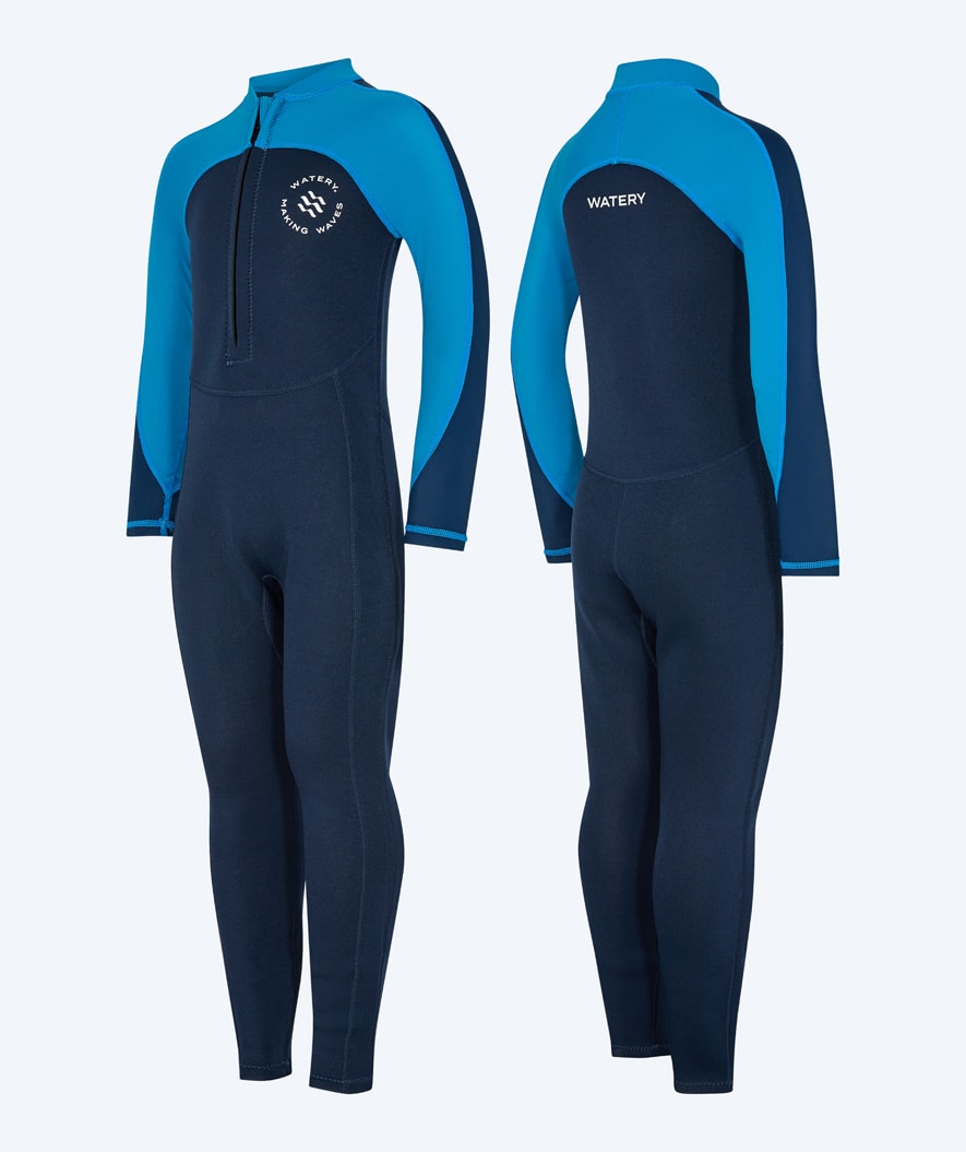 Watery kind wetsuit - Calypso Full-Body - Blauw/donkerblauw