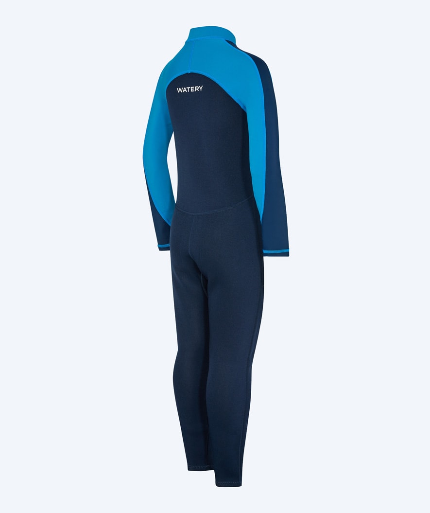 Watery kind UV wetsuit - Calypso Full-Body - Blauw/donkerblauw