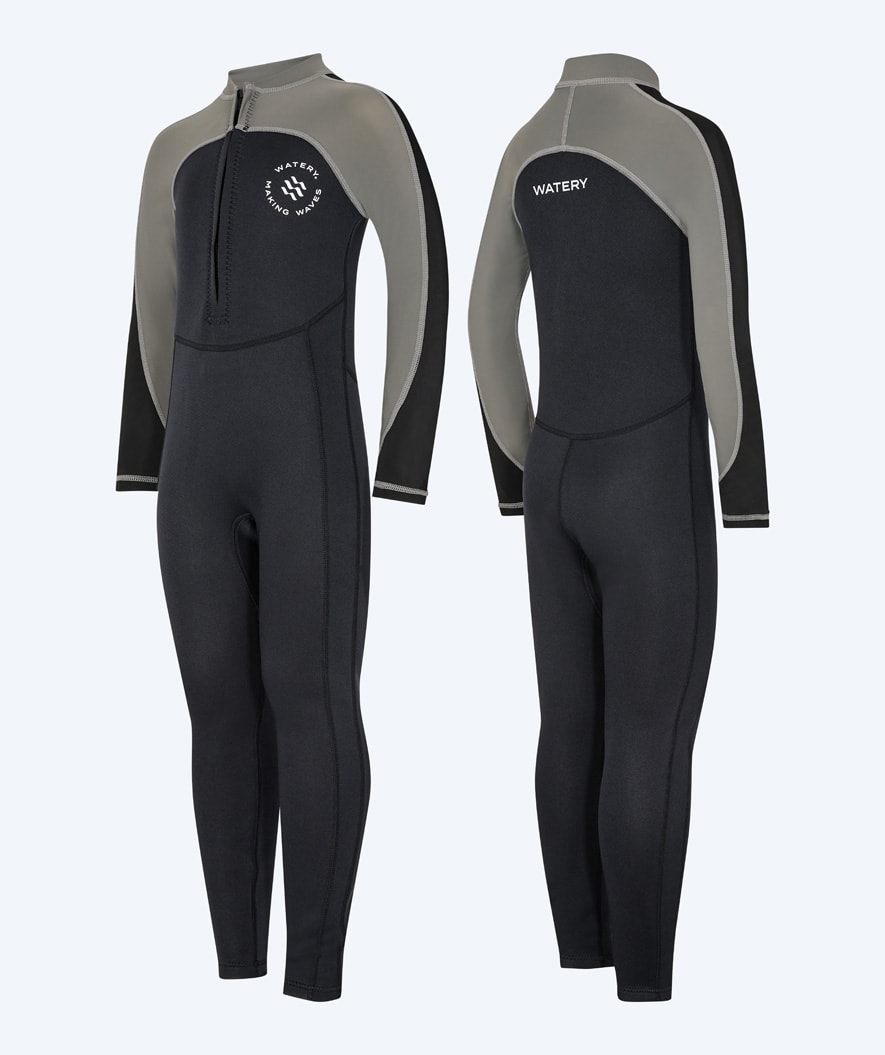Watery kind UV wetsuit - Calypso Full-Body - Grijs/zwart