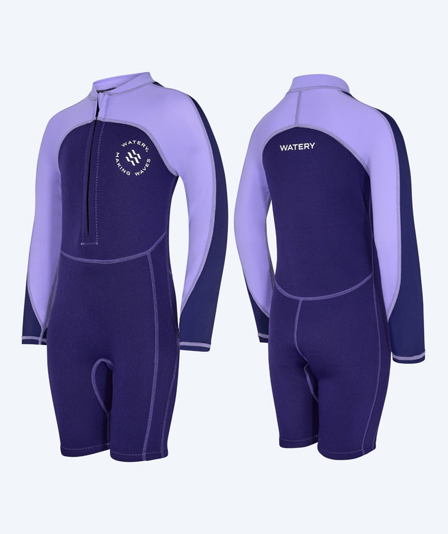 Watery kind UV wetsuit - Calypso Lange Mouw - Paars