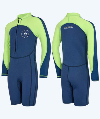 Watery kind wetsuit - Calypso Lange Mouwen - Atlantisch groen