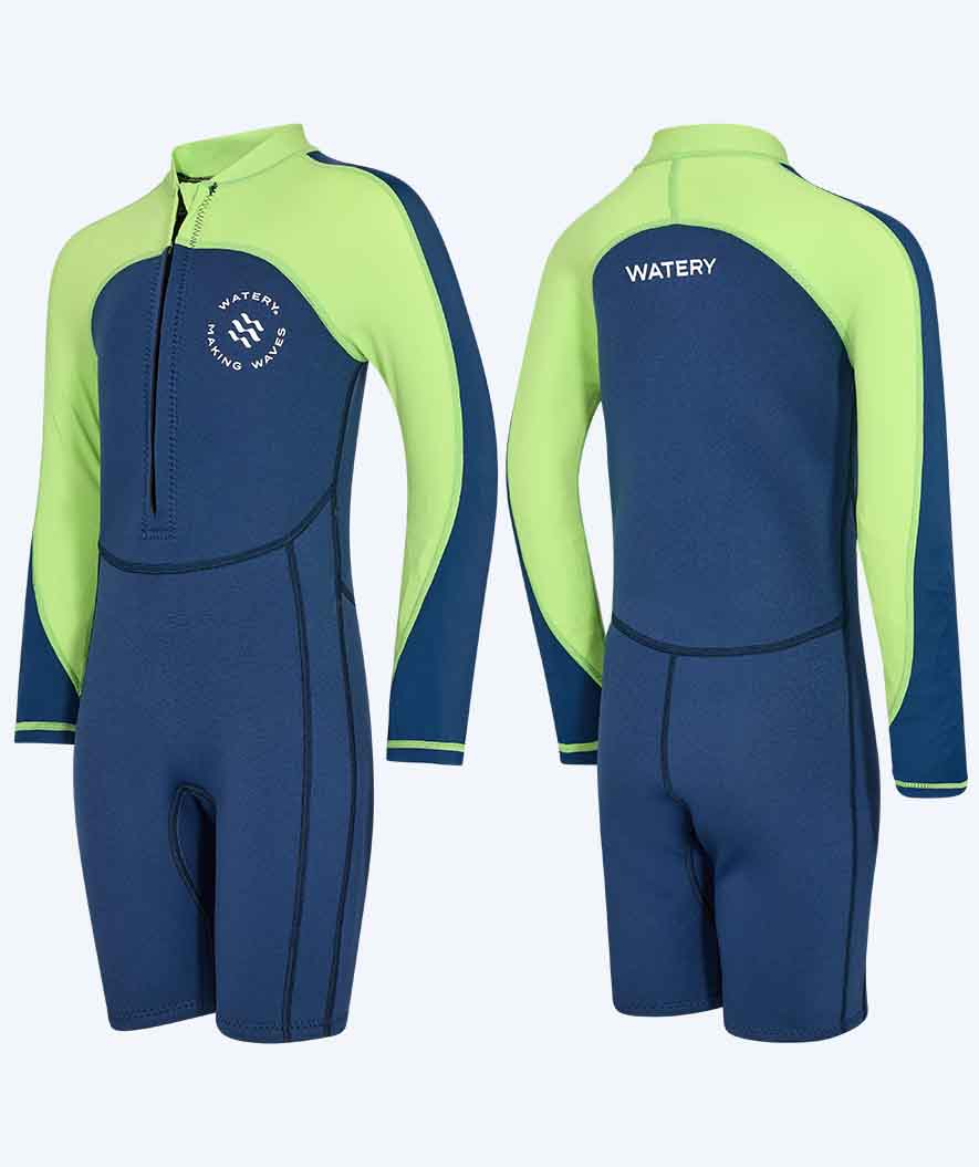 Watery kind wetsuit - Calypso Long Sleeve - Atlantisch groen