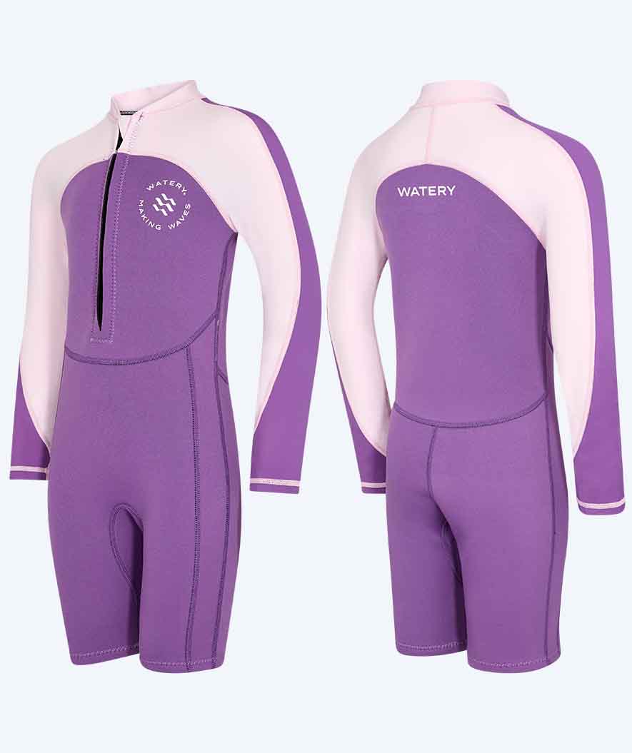 Watery kind UV wetsuit - Calypso Lange Mouw  - Atlantisch paars