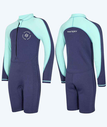 Watery kind UV wetsuit - Calypso Lange Mouw - Atlantisch turquoise