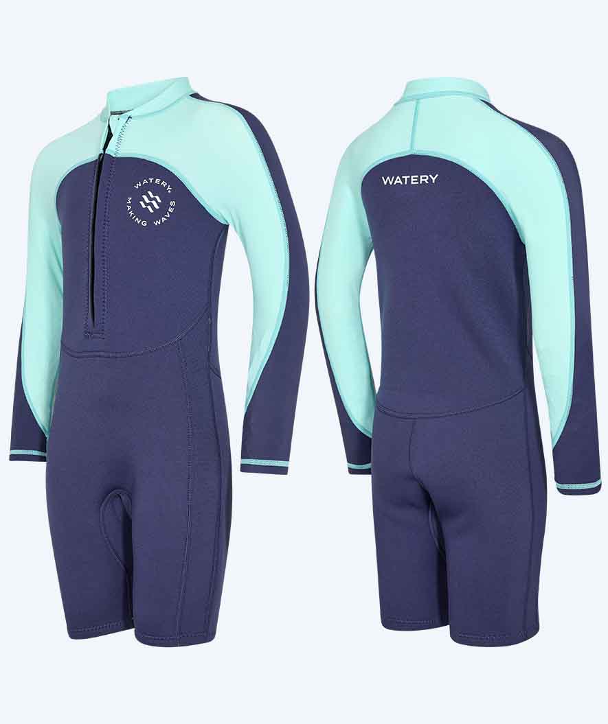 Watery kind UV-wetsuit - Calypso Lange Mouw - Atlantic Turquoise