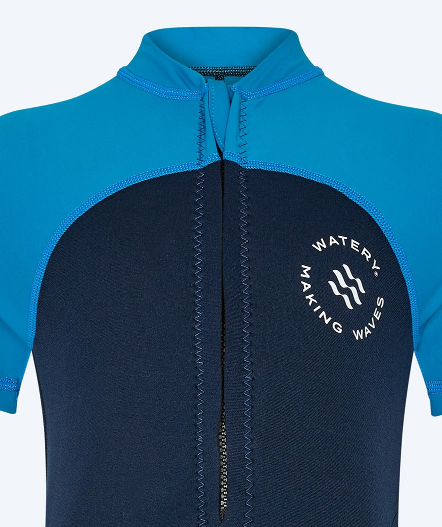 Watery kind UV wetsuit - Calypso Shorty - Donkerblauw