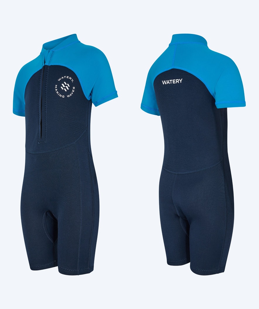 Watery kind UV wetsuit - Calypso Shorty - Donkerblauw