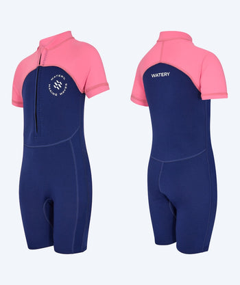 Watery kind UV wetsuit - Calypso Shorty - Roze