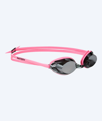 Watery Elite zwembril - Captain Mirror - Roze/zilver
