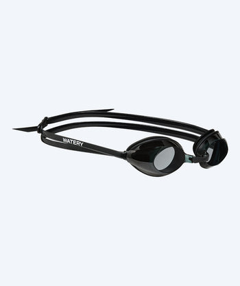 Watery bijziende zwembril op sterkte voor volwassenen - (-1.5) – (-8.0) - Catch - Zwart (Smoke lens)