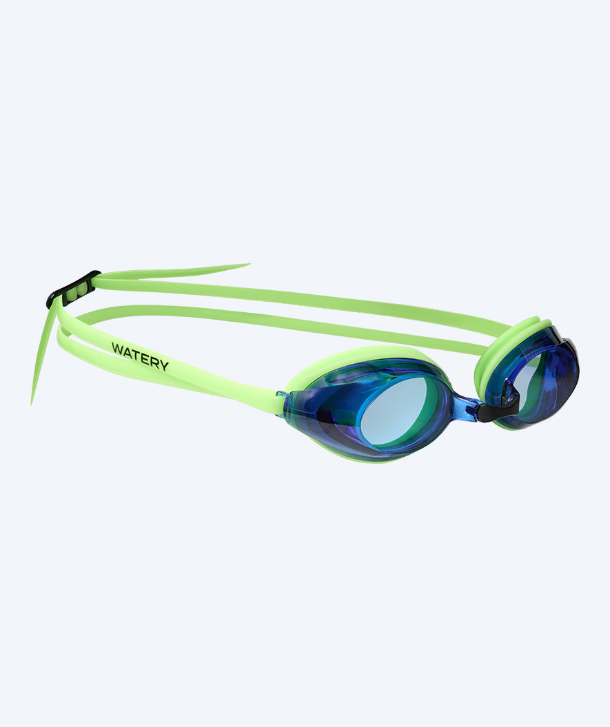 Watery bijziende zwembril op sterkte voor kinderen - (-1.5) – (-8.0) - Catch - Groen (Blauw lens)