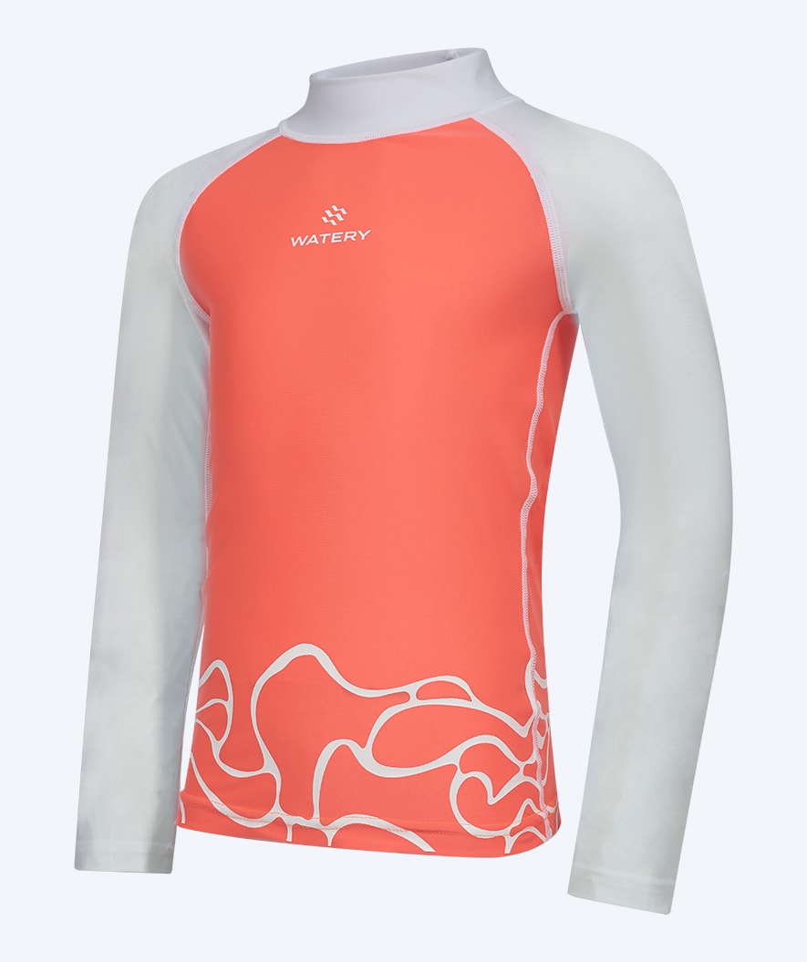 Watery kind UV shirt - Chilton Long Sleeve Rashguard - Roze/wit