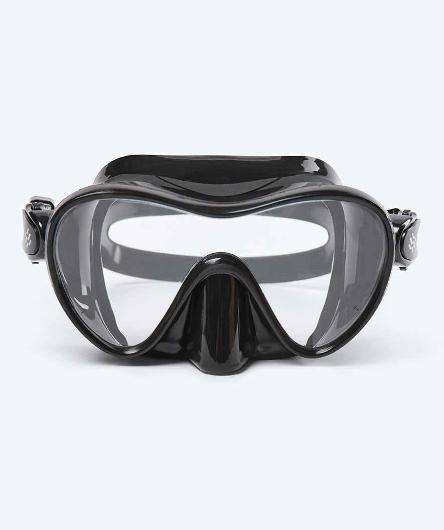 Watery volwassenen duikmasker (+12) - Cliff - Zwart