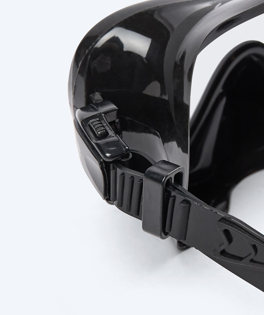 Watery volwassenen duikmasker (vanaf 12 jaar) - Cliff - Zwart