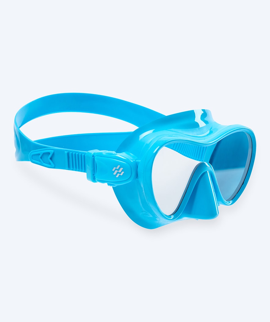 Watery kind duikmasker (4-12) - Cliff - Lichtblauw