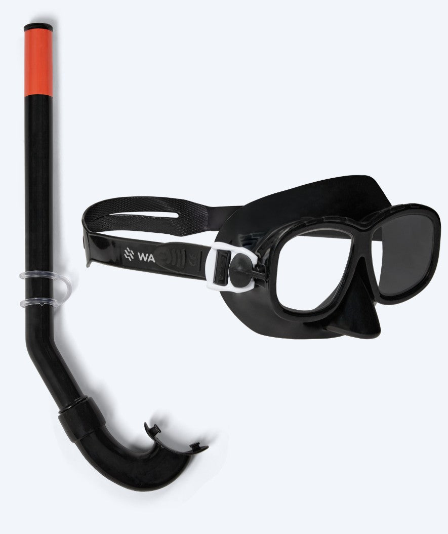Watery kind Combo snorkelset (4-10) - Wyre - Zwart