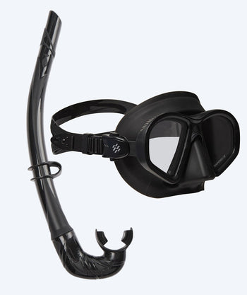 Watery volwassenen Combo snorkelset - Douglas/Cliff - Zwart