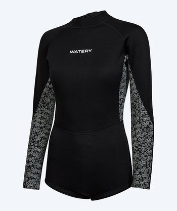 Watery neopreen lentepak voor dames - Crosswind - Zwart/wit