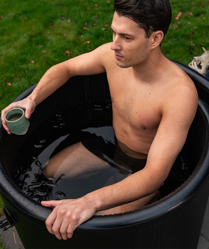 Watery opblaasbaar ijsbad - Deluxe - Zwart