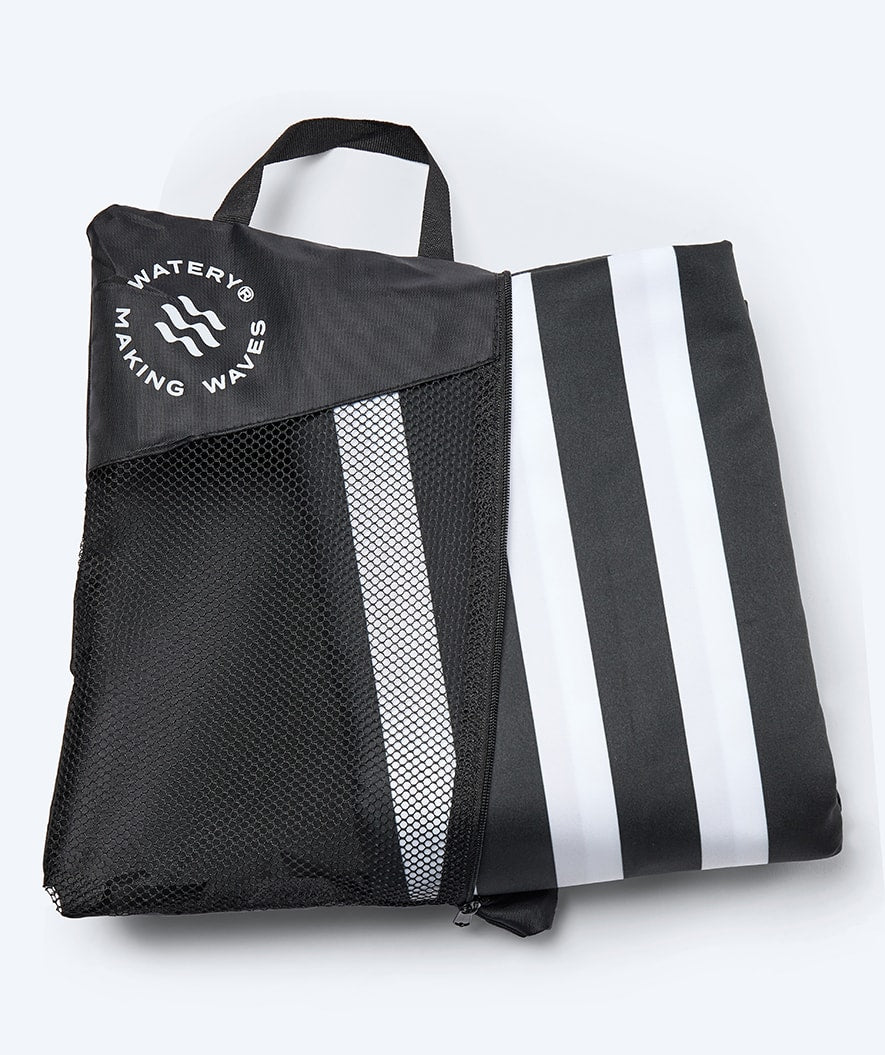 Watery microvezel handdoek - Eco Nebraska Family - Zwart