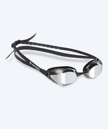 Watery Elite zwembril - Poseidon Ultra Mirror - Zwart/zilver