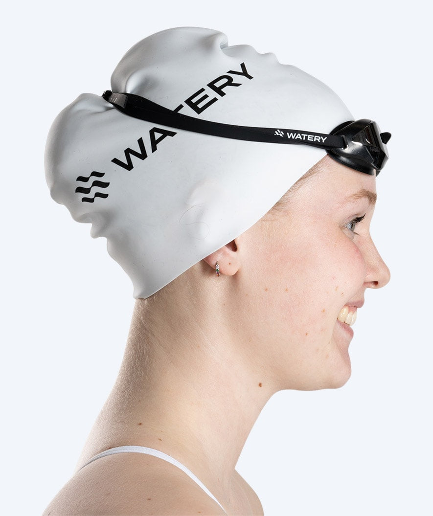 Watery Elite zwembril - Poseidon Ultra Mirror - Zwart/zilver